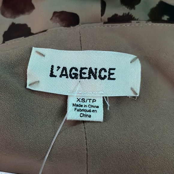 L'AGENCE Jodie Silk Slipdress in Cheetah Print size XS - Picture 8 of 9